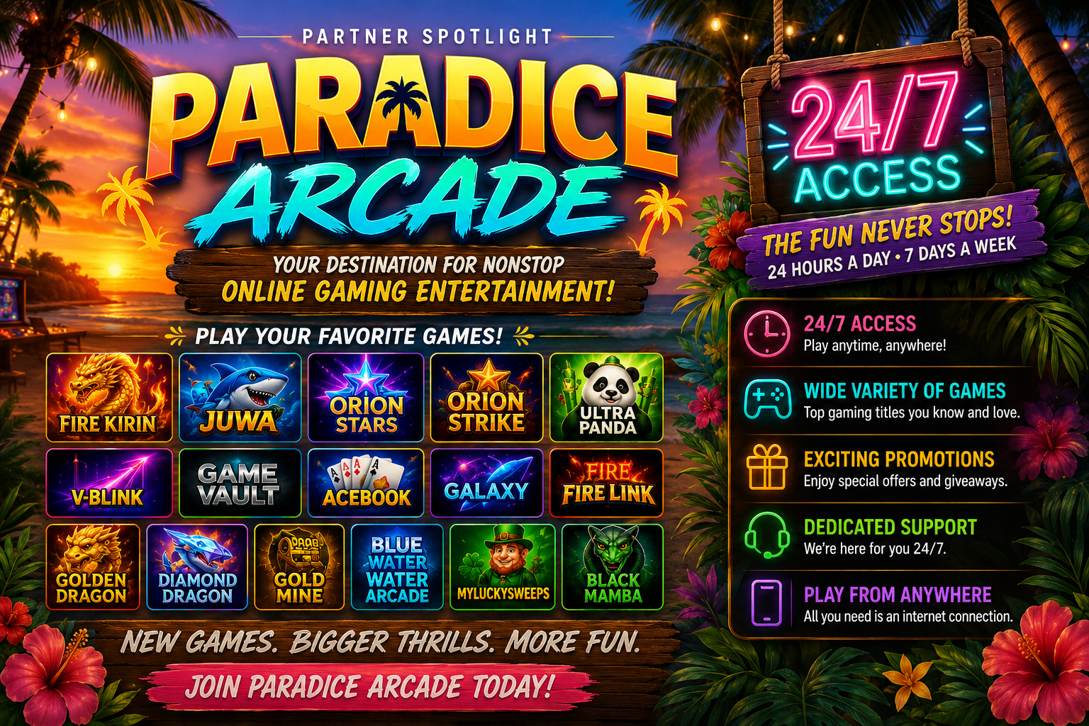 Why Players Love Paradice Arcade’s 24/7 Gaming
